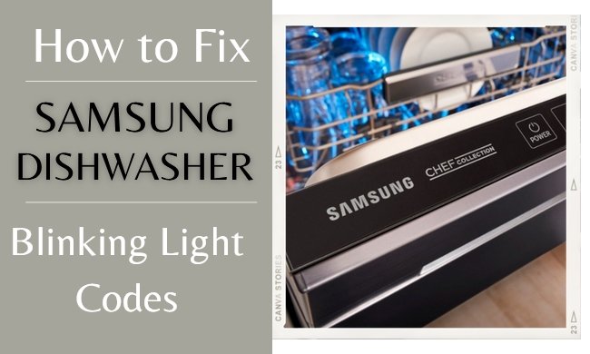 samsung dishwasher blinking light codes